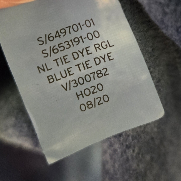 GAP Tie Dye Raglan Crewneck Sweatshirt Blue L - Picture 6 of 9